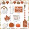 Citrus; 18-Piece Fall Tiered Tray Decor Set – Rustic Pumpkin & Maple Leaf Wooden Signs, “Hello Fall” Farmhouse Tabletop Decorations for Kitchen, Dining Table, Mantel & Autumn Home Styling; Category:Fall Tabletop Decor; Image:4